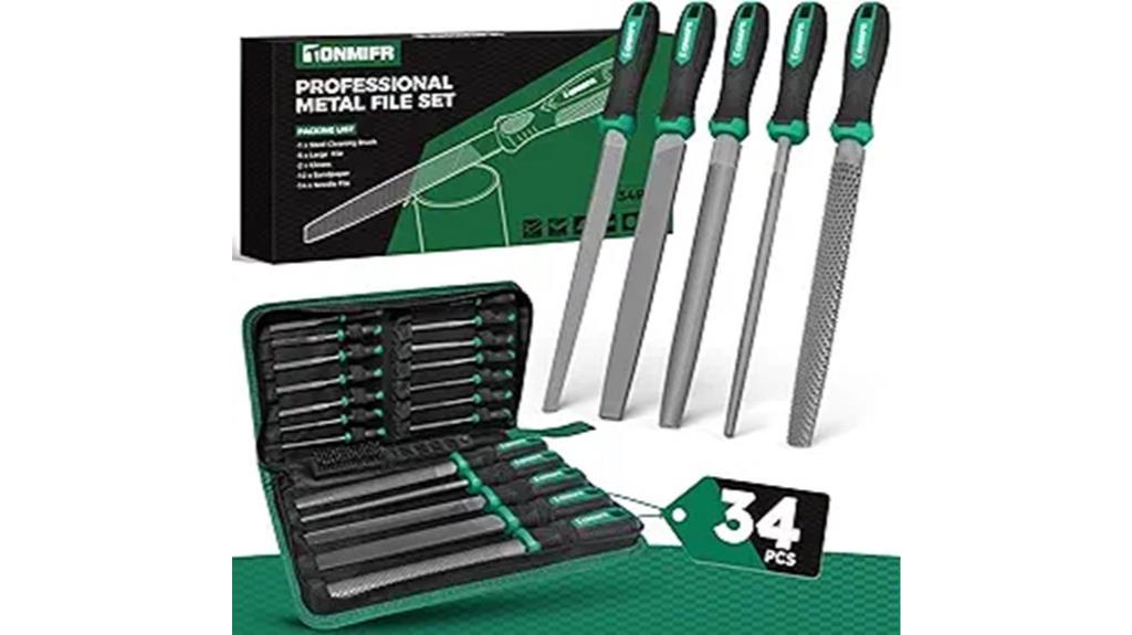 34 piece high carbon steel files