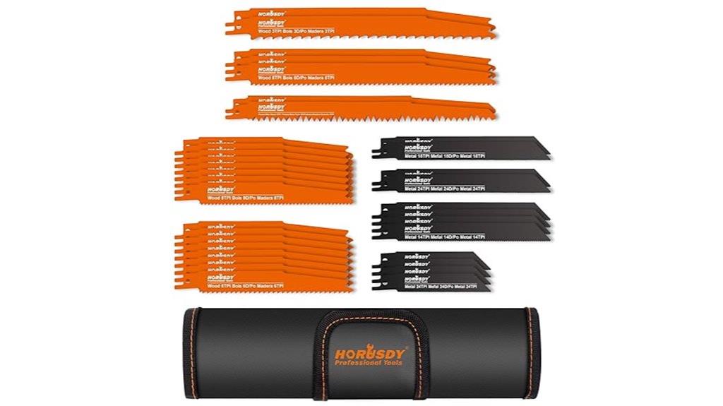 34 piece reciprocating saw blades