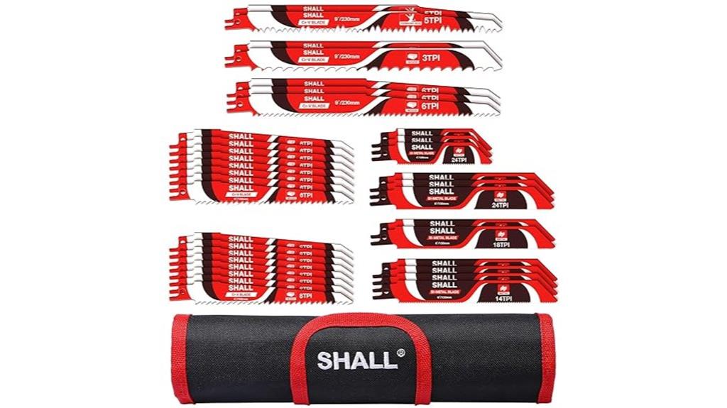 34 piece saw blade set