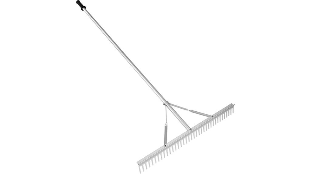 36 inch aluminum landscape rake