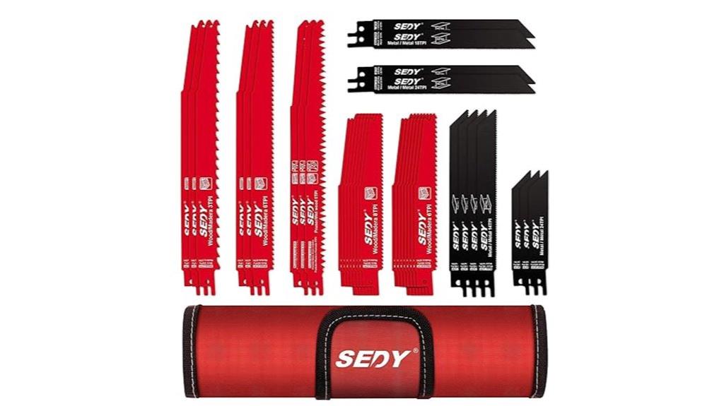 36 piece saw blade set