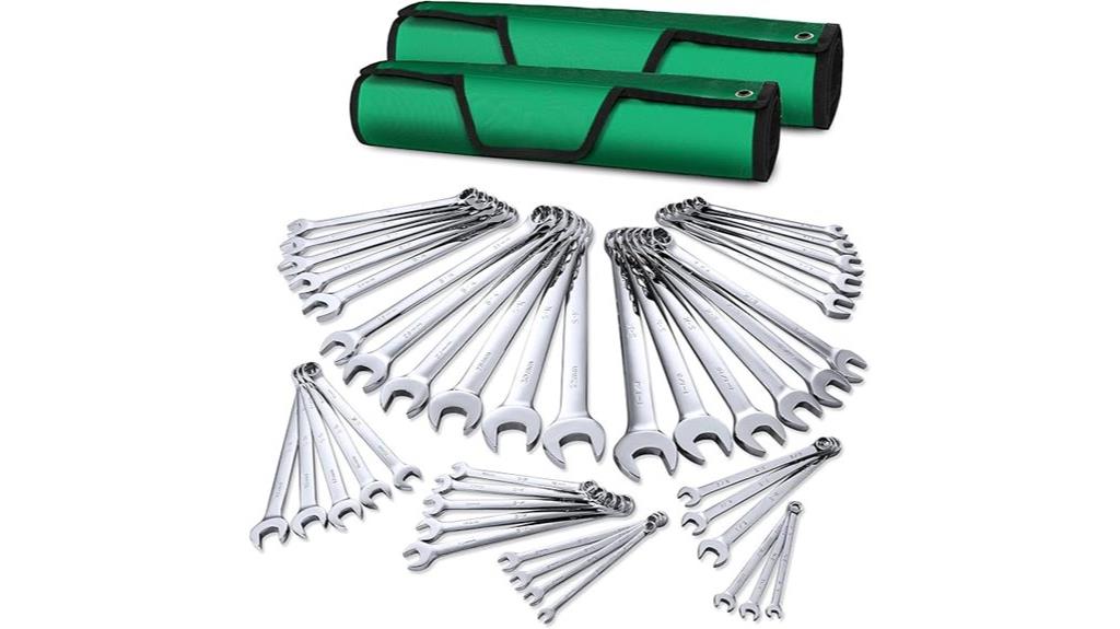 42 piece sae metric wrench set