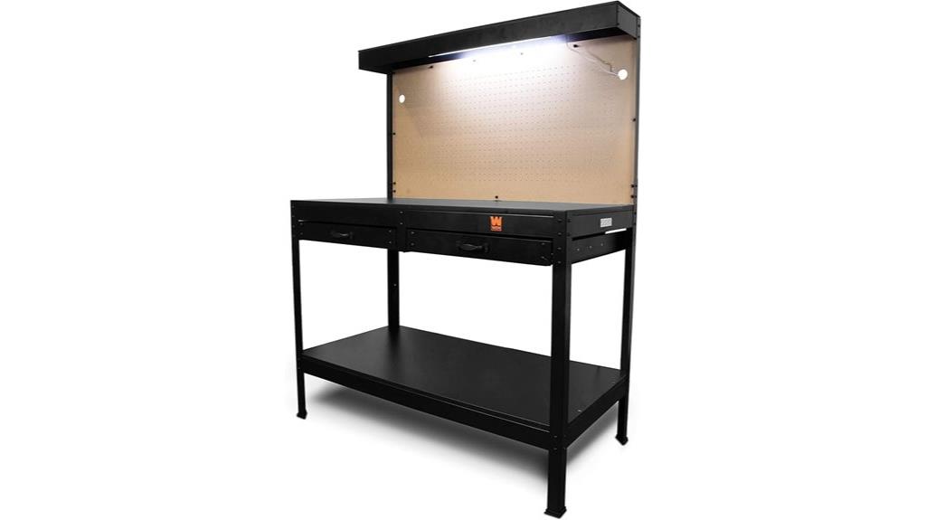 48 inch black workbench