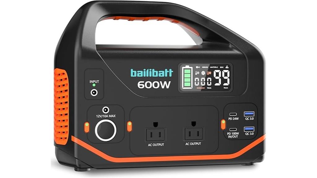 600w lithium battery power station