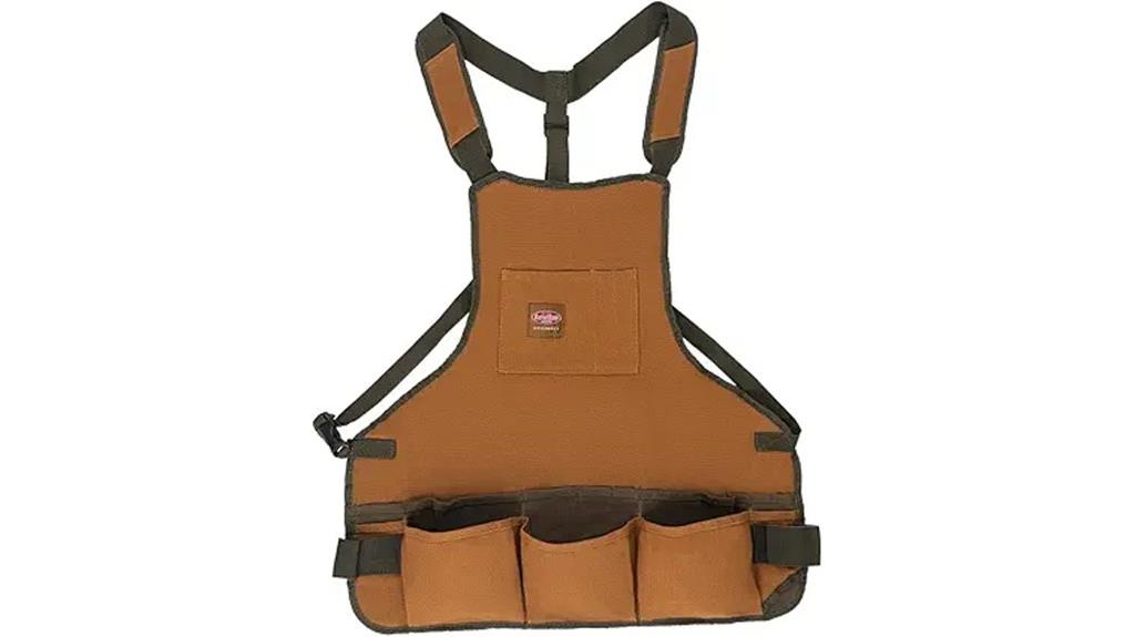 adjustable brown work bag