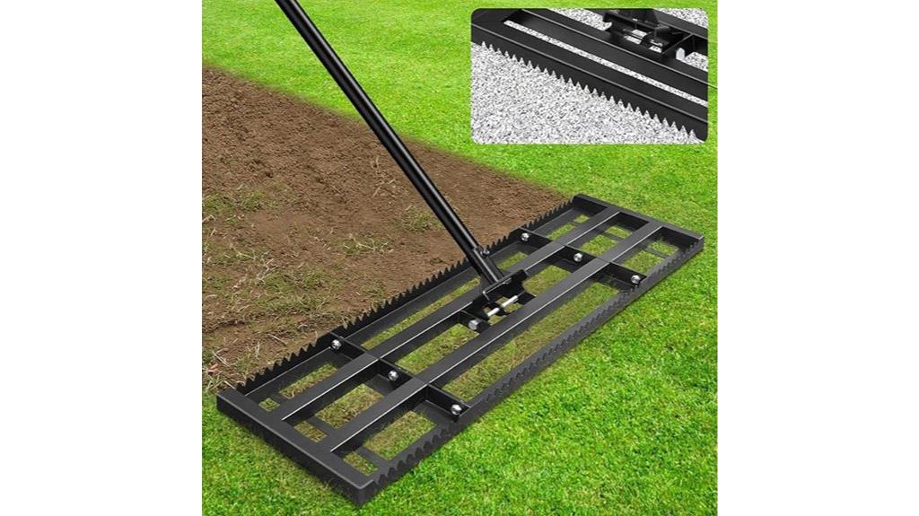 adjustable dual side rake