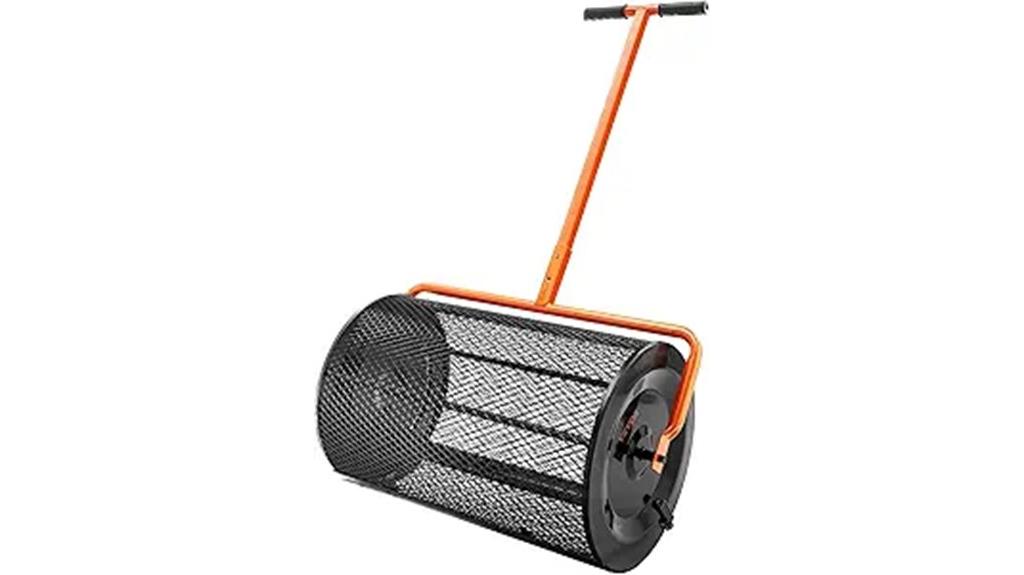 adjustable handle compost spreader