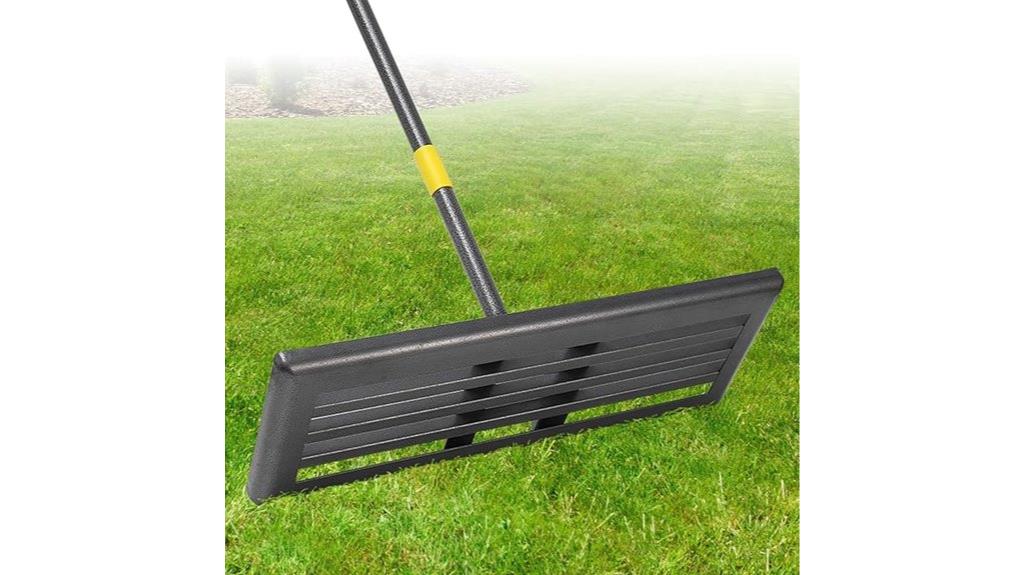 adjustable handle lawn rake