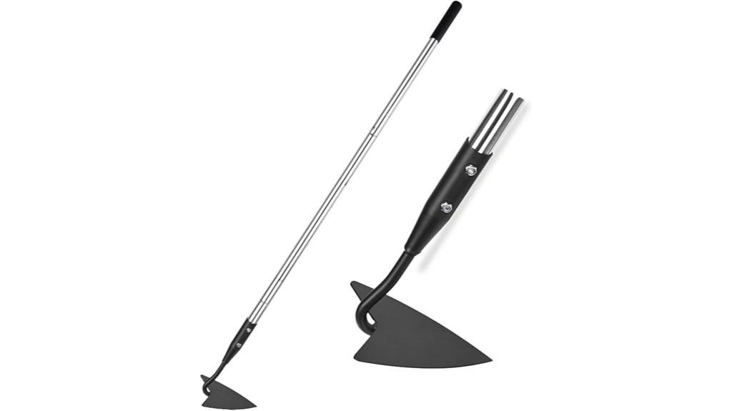 adjustable long handle hoe