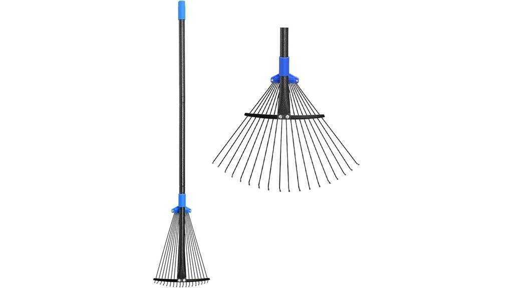 adjustable metal leaf rake