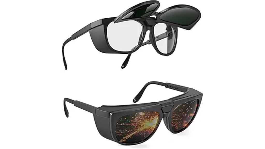 adjustable shade welding glasses