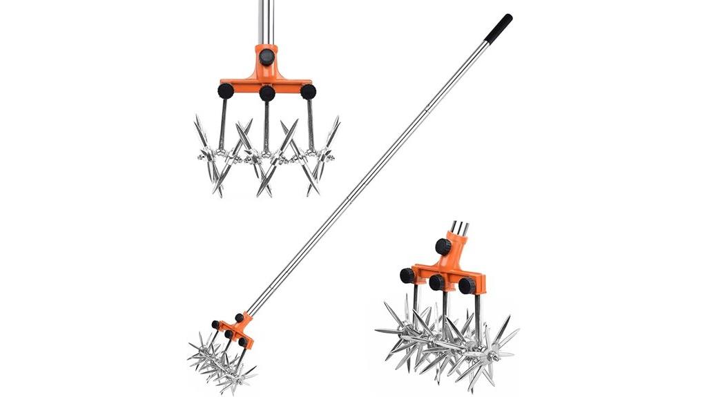 adjustable stainless steel tiller