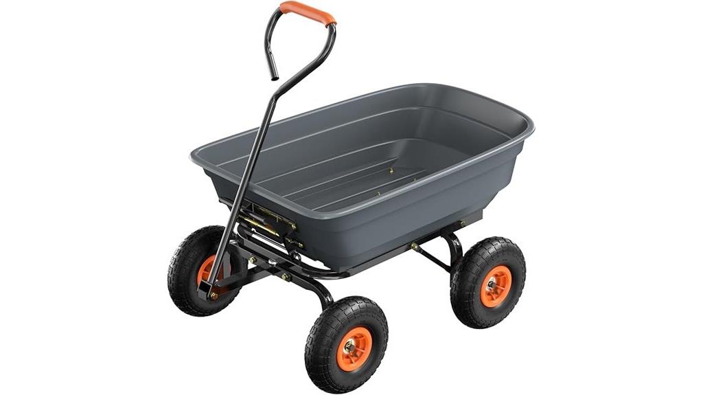 all terrain garden dump cart