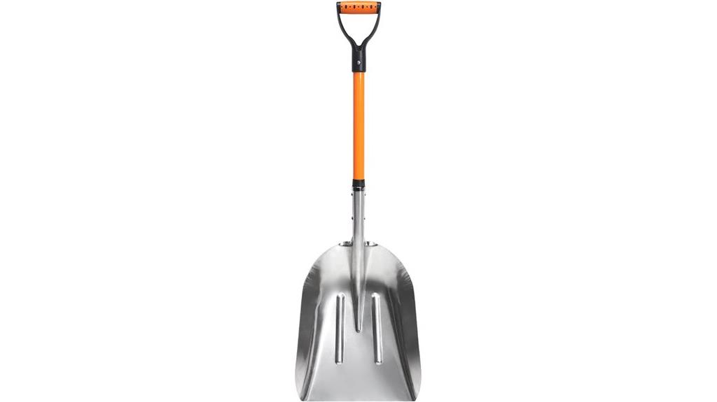 aluminum d handle snow shovel