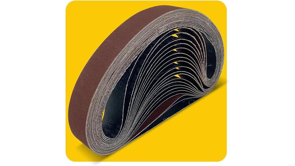 assorted aluminum oxide belts
