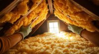attic insulation installation process