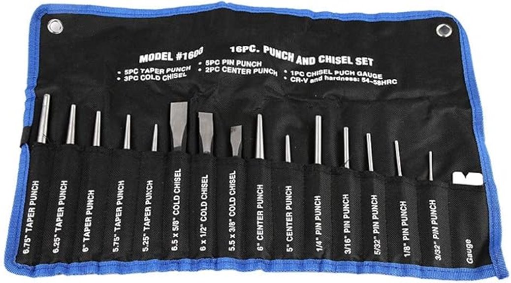 automotive punch and chisel set