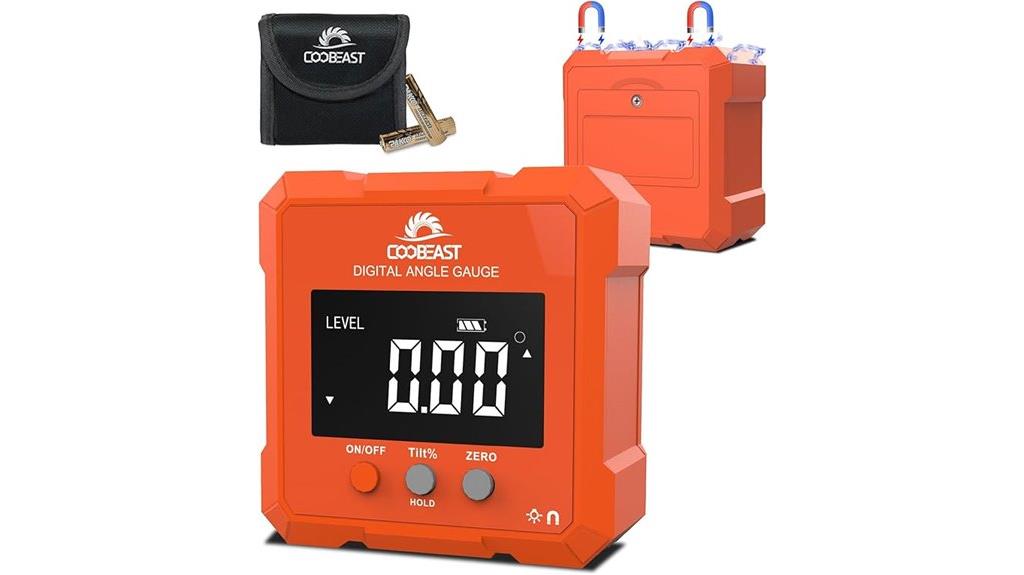 backlit magnetic digital level