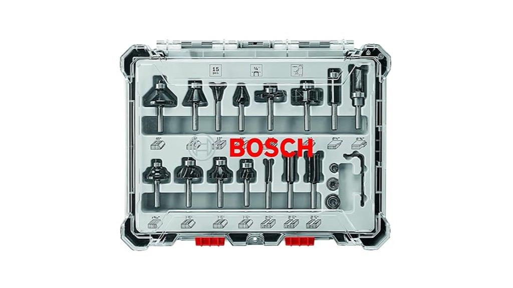 bosch 15 piece router bits