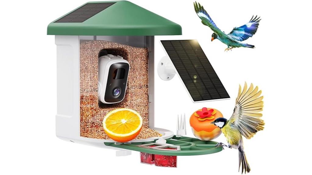 camera enabled bird feeder
