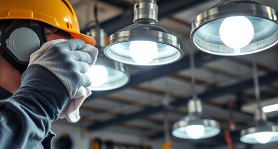 clean and maintain shop lights