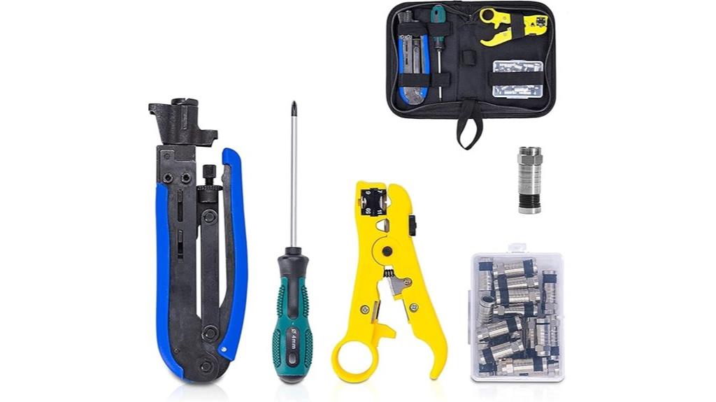 coax cable crimper kit
