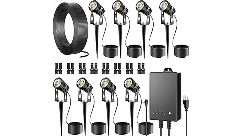 complete outdoor lighting set