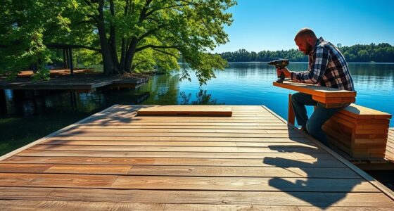 constructing a floating deck