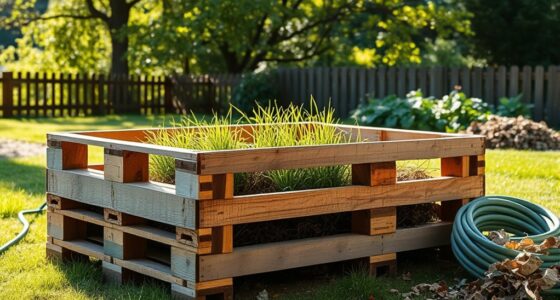 constructing a pallet compost bin