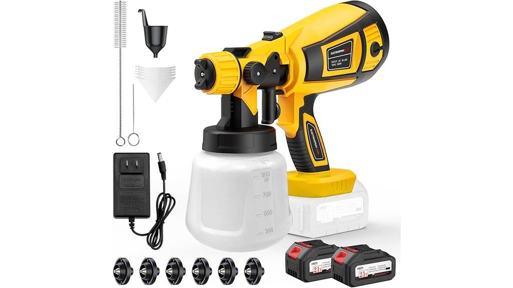 cordless 650w paint sprayer