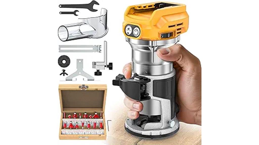 cordless dewalt router set