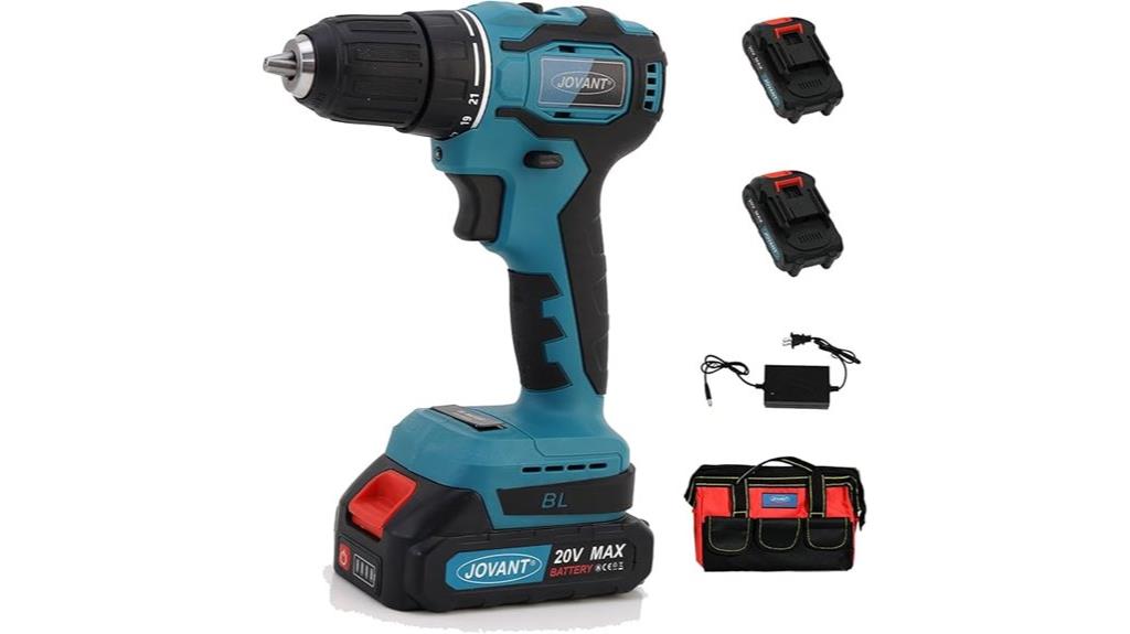 cordless drill with batteries