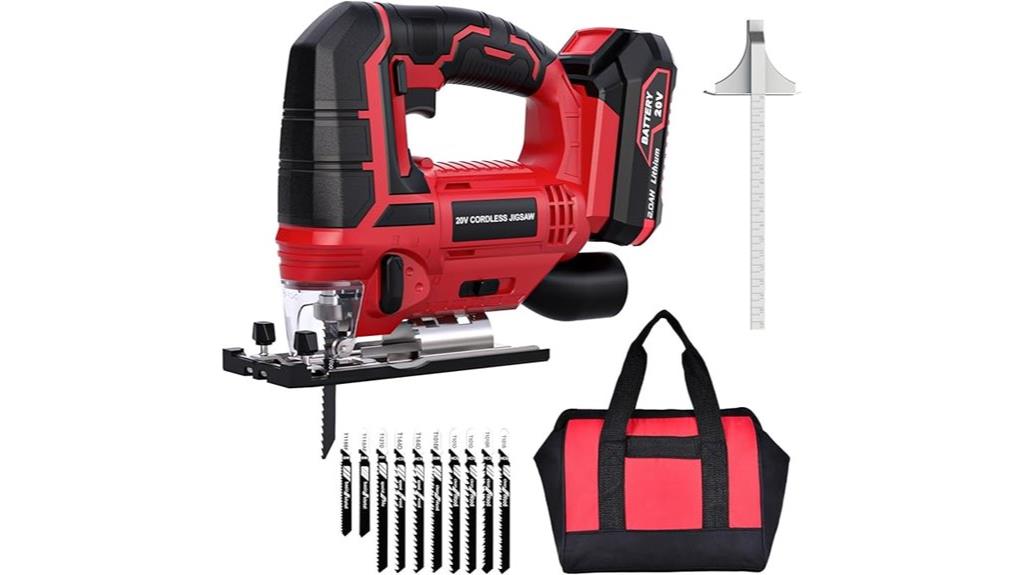 cordless jigsaw with battery