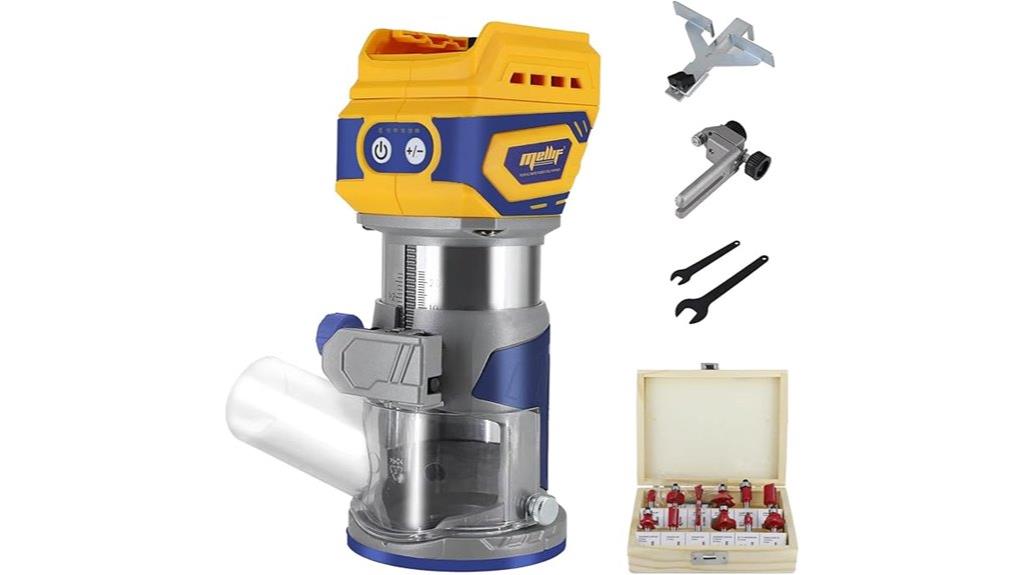 cordless router with bits