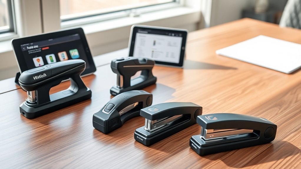 cordless stapler features