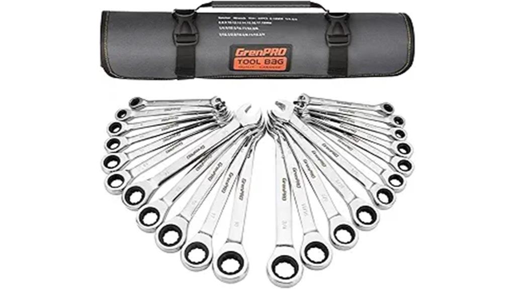 cr v ratcheting wrench set