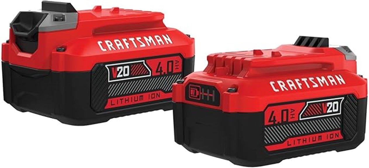 craftsman v20 4ah batteries