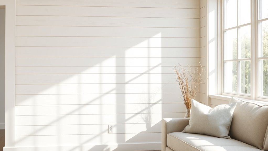 create stylish shiplap accent wall