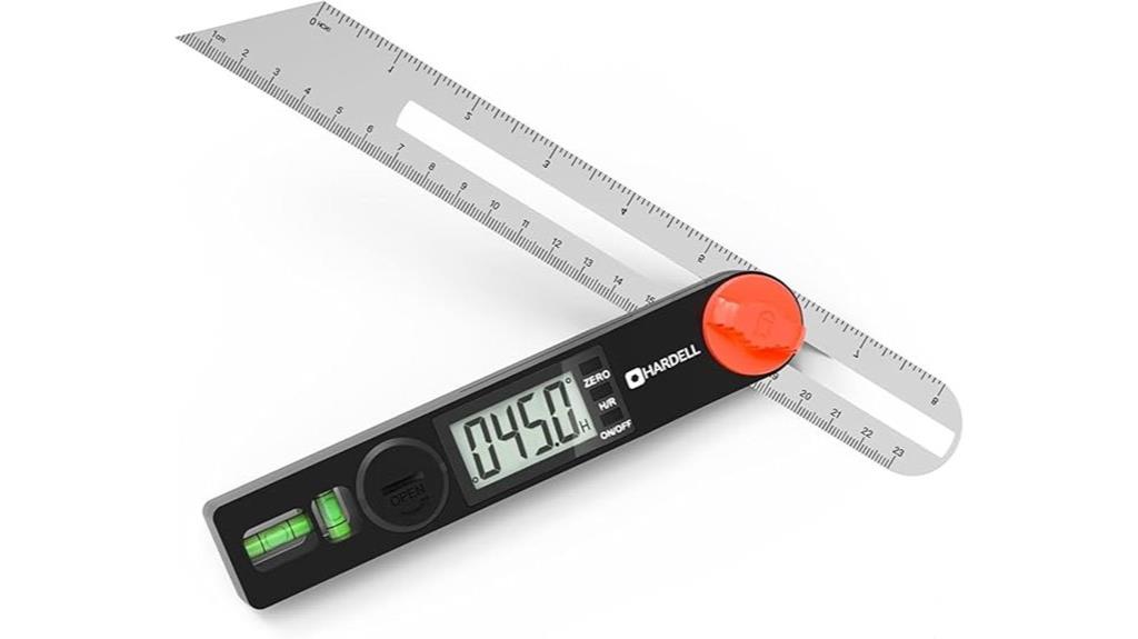 digital angle finder screen