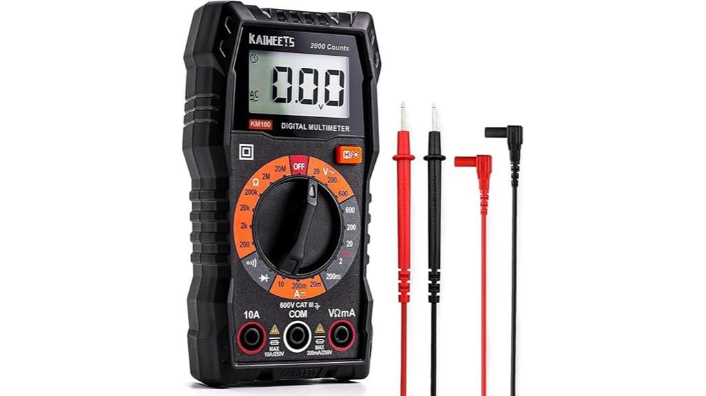 digital multimeter with case