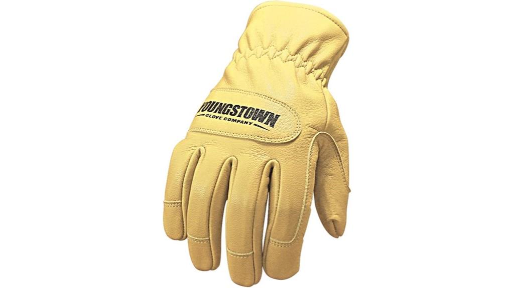 double leather work gloves