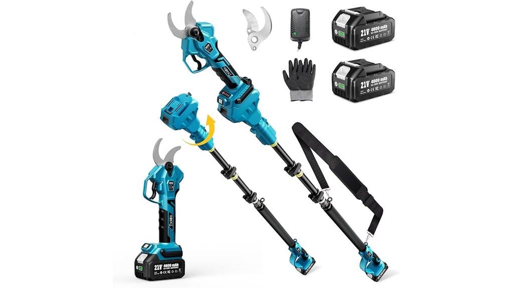dual battery electric pruning shears