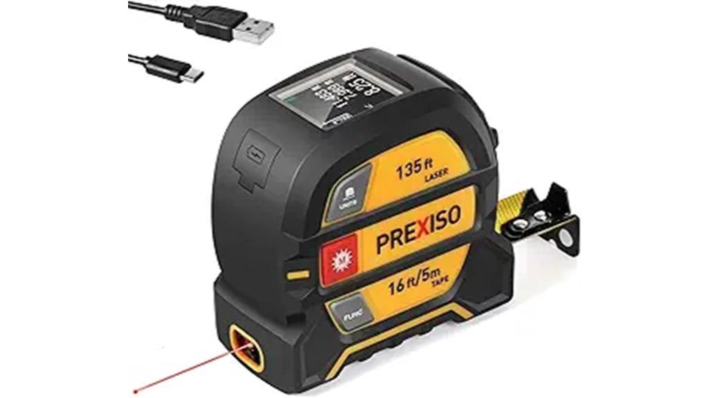 dual laser and tape measure
