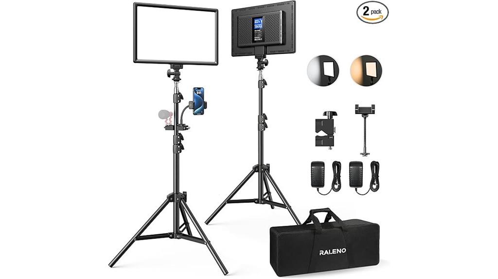 dual led video lights