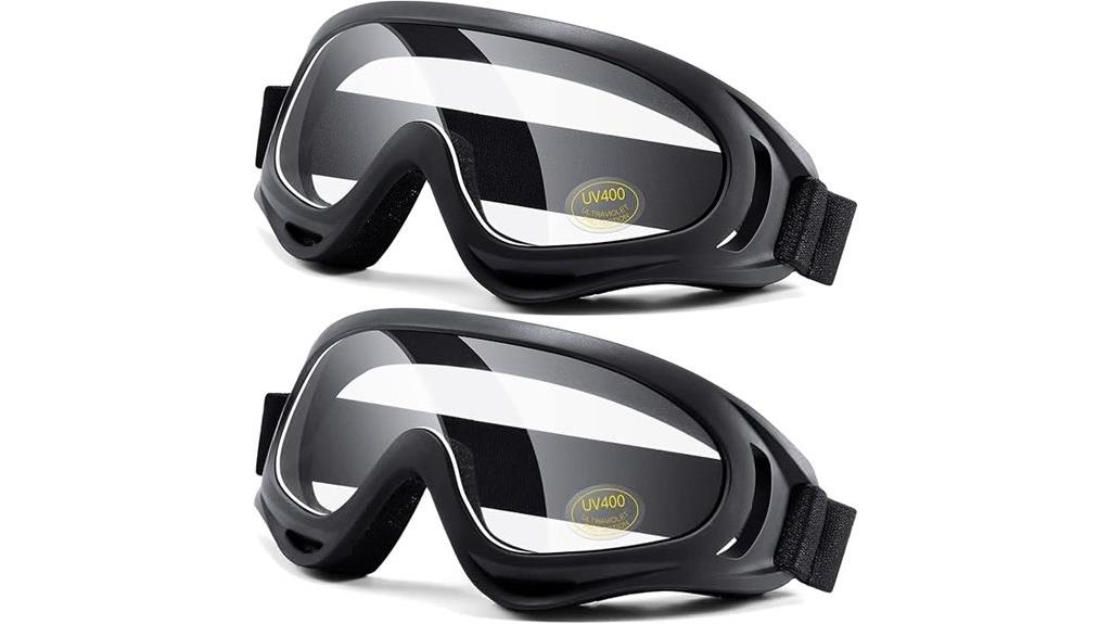 dual motorcycle goggle set