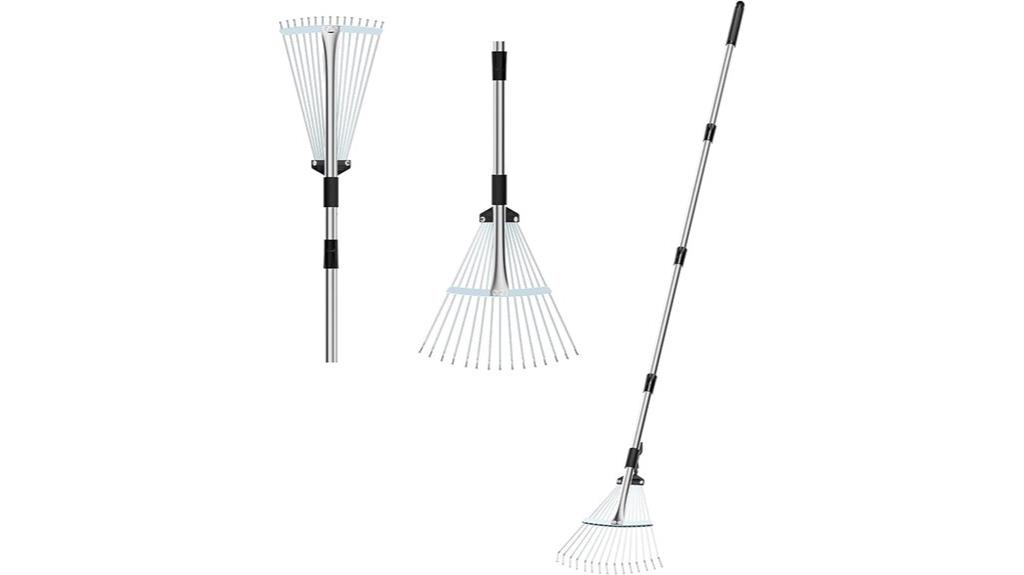 durable stainless steel rake