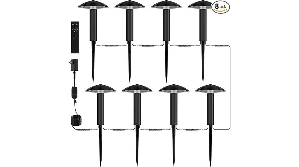 eight pack low voltage lights
