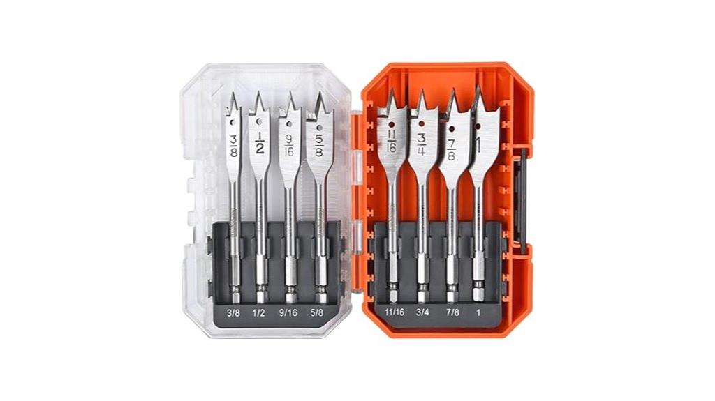 eight piece drill bit set