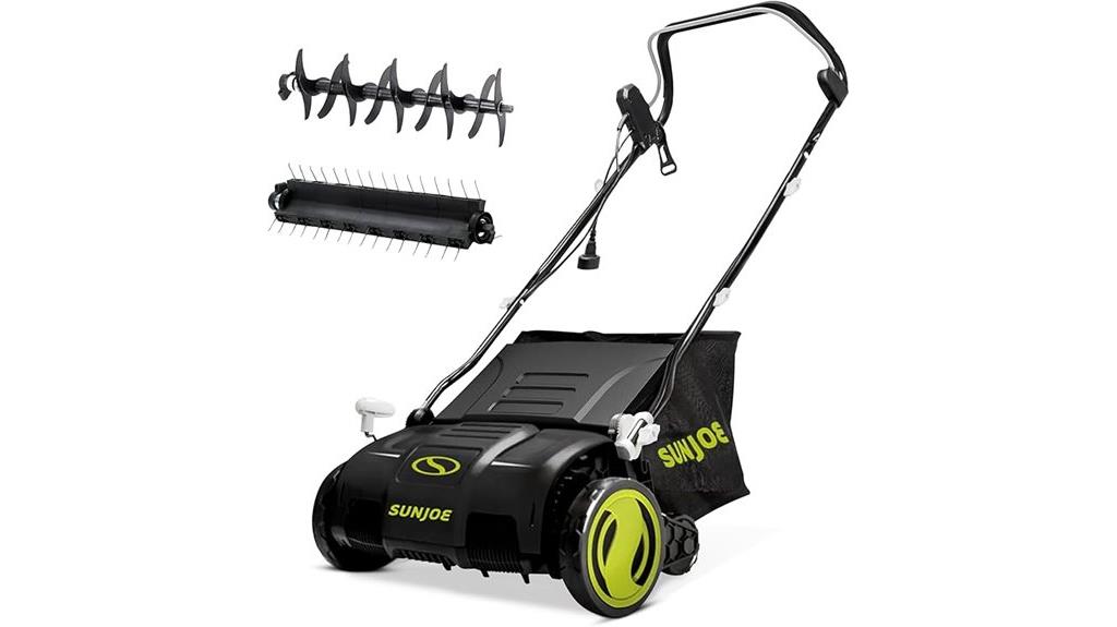 electric lawn dethatcher