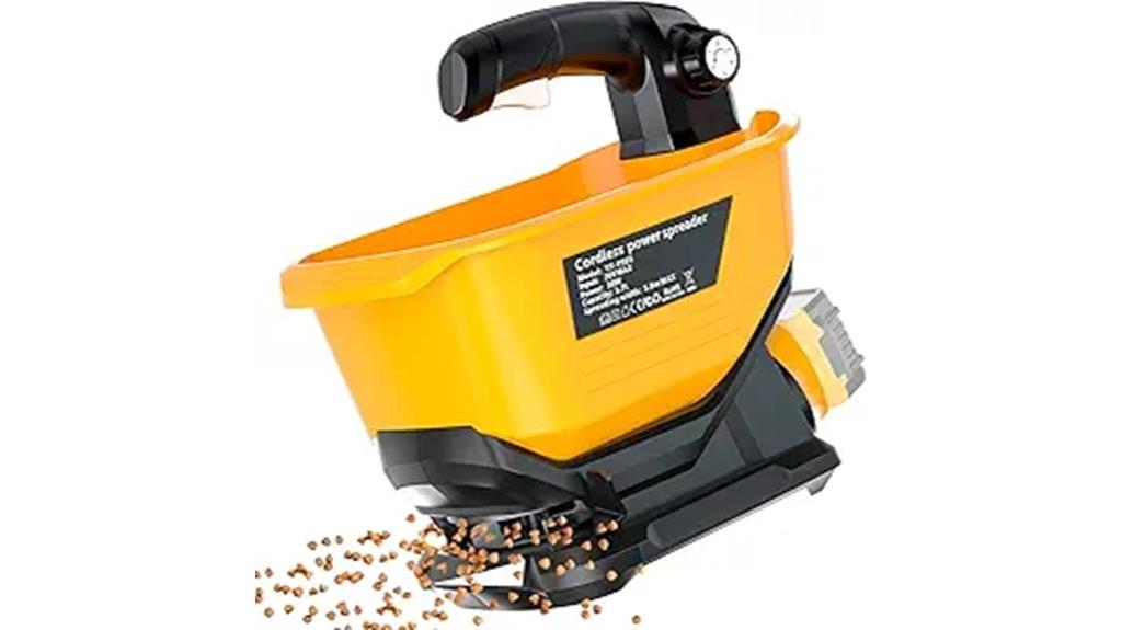 electric lawn seed spreader